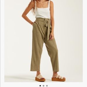 NWT Billabong Sand Stand pant, bay leaf, medium